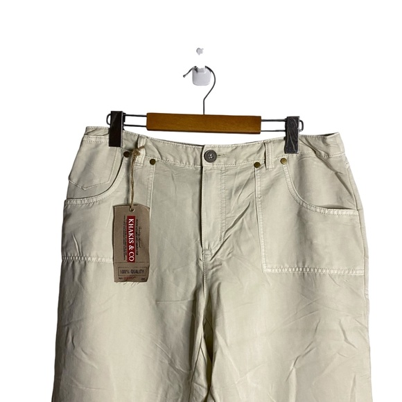 NWT Khakis & CO Women's Lightly Tan Capris Pant - Picture 2 of 11